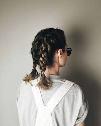 Messy French Braids For Medium Length Hair Braids For Medium Length Hair Hair Styles Braids For Short Hair