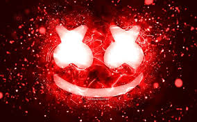 He tweeted once saying that,'i don't take my helmet off because i don't want or need fame. Download Wallpapers Marshmello Red Logo 4k Christopher Comstock Red Neon Lights Creative Red Abstract Background Dj Marshmello Marshmello Logo American Djs Marshmello For Desktop Free Pictures For Desktop Free