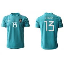 Camisa De Futebol Mexico Goleiro Guillermo Ochoa 13 Equipamento Principal 2021 Manga Curta Lojacamisafutebol Com