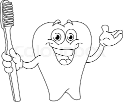 Download and print these free printable tooth fairy coloring pages for free. Outlined Cartoon Tooth Holding A Stock Vector Colourbox