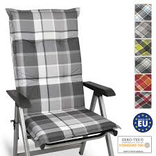 2 pieces garden chair cushion pads high back outdoor 116x57x7cm seat recliner. Beautissu High Back Chair Cushion Sunny Gk Grey Hl 120 X 50 X 6 Cm Garden Chair Seat Soft Foamcore Cushion Uv Lightfast Buy Online In Gambia At Gambia Desertcart Com Productid 121361365