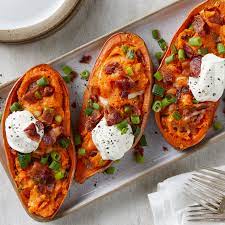 Rub the skin with olive oil and sprinkle with salt and pepper. Roasted Sweet Potatoes Recipe Eatingwell