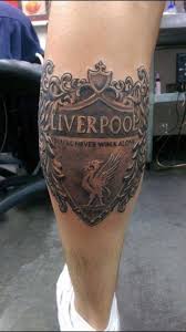 Royal marine's liverpool fc tattoo reads 'you'll never walk' after operation to remove leg cuts off word. You Ll Never Walk Alone Liverpool Tattoo Lfc Tattoo Leg Tattoos