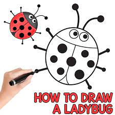 At this point you should be starting to see your ladybug take shape. How To Draw A Ladybug Easy Peasy And Fun