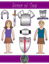 Armor of god object lesson materials: Armor Of God Clipart In Color And Black White By The Treasured Schoolhouse