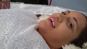 Woman holds her own funeral