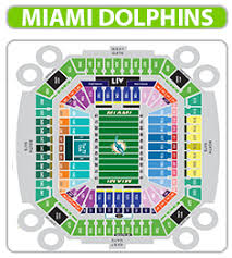 High Quality Miami Dolphins Interactive Seating Chart Green