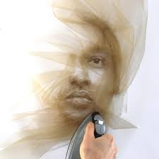 An Artist Creates Show-Stopping Portraits With Just an Iron and Tulle