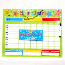 Details About Magnetic Reward Star Chart 3 Colours For 3 Children Dry Wipe Pen Wipe Clean New