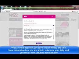 Online And Web Check In With Wizzair English Version Youtube
