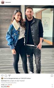 Mariposa de barrio and bajo el mismo cielo. Happy Birthday My Life I Love You Leo Messi To His Wife Antonella