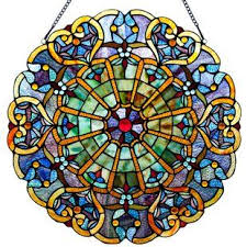 Birds On A Wire Stained Glass Birds On A Wire Tiffany Style Stained Glass Window Panel Stained Glass Panels Tiffany Glass Stained Glass Panel