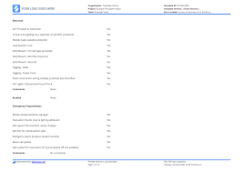 No violations noted during this inspection signature of inspector: Free Weekly Safety Inspection Checklist Template Easily Editable