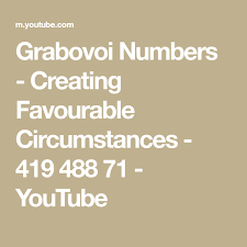 Grabovoi Numbers Creating Favourable Circumstances 419 488 71 Youtube Cosmic Energy Numerology Manifestation