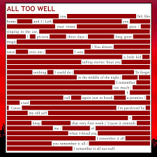 Link to post share on other sites. Fanart I Made A Blackout Poem Of All Too Well Taylorswift