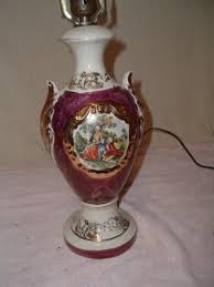 1940 S 50 S Colonial Victorian Couple Lamp George Martha Washington Victorian Table Lamps Victorian Lamps Lamp