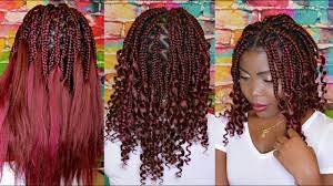 These Burgundy Box Braids Tutorials Are Great Made Us Jealous We Didn T Come Up With Them First African Short Box Braids Long Box Braids Box Braids Styling