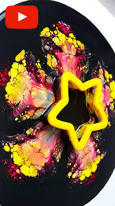 Star Open Cup Acrylic Pour In 2020 Acryl Gieten Hars Knutselen Schilderen Ideeen