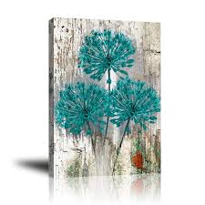 Stylish and modern interior of living room with elegant accessories. Giclee Canvas Wall Art For Home Decoration Abstract Canvas Wall Decor Modern Paintings Picture Decorative Artwork For Livingroom Bedroom Bathroom 16x20 Teal Brown Rustic Distressed Flower Amazon In Home Kitchen