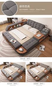 Master Bedroom Multifunctional Tatami Bed Modern Simple Storage Bed Double Bed 1 8m Fabric Bed Sound Smart Taobao Tatami Bed Modern Bed Bedroom Design