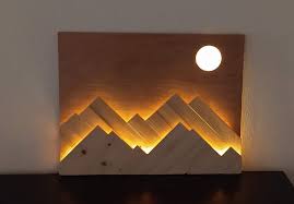 Wall Lamp Led Strips Wall Wooden Wall Art Wood Strip Wall