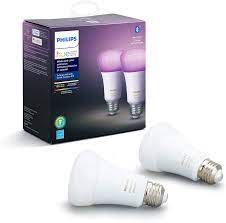 Free shipping for many products! Philips Hue White And Color Ambiance 2 Pack A19 Led Smart Bulb Bluetooth Zigbee Compatible Hue Hub Optional Works With Alexa Google Assistant A Certified For Humans Device Amazon Com