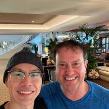 Sometimes you have to slow down, to speed up. Early rise, squabble up,  embrace the 🌊🥶. With the inspiring @drgregwells. #coldplunge  #reincarnated #conferenceweek #sandiego 🏝️