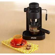 Imusa Espresso Cappuccino Maker Black 4 Cup Cappuccino Maker Cappuccino Milk Frother