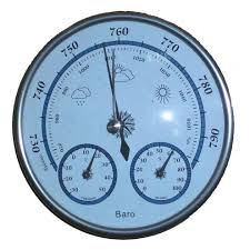 No Battery Operated Aneroid Barometer Hygrometer Thermometer 128mm Diameter Weather Station In Temperature Instrumen Hygrometer Weather Station Garden Supplies