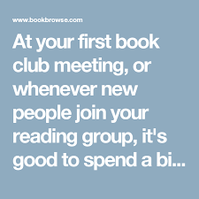 Games To Break The Ice At Book Discussion Groups And Other Occasions Book Club Meeting Book Club Books Book Discussion
