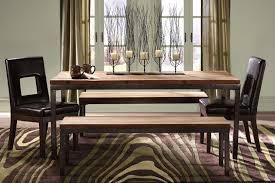 holbrook dining table tables kitchen and room furniture bench seating with rustic modern pub chairs