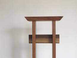 Solid Walnut Statement Entry Table Foyer Decorating Solid Walnut Table Minimalist Tables