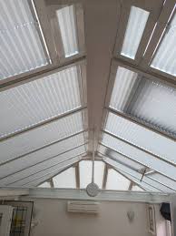 Conservatory roof blinds made, measured and manufactured in england. Conservatory Roof Blinds Customer Installation Photo Gallery