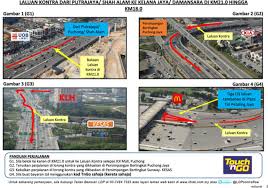 Lingkaran putra prima connects from taman meranti jaya to several puchong suburbs such as. Ldp Contra Flow For Putrajaya Shah Alam Bound Traffic To Kelana Jaya I M Saimatkong