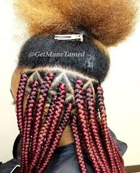 Medium Black And Burgundy Box Braids Triangle Part Box Braids Burgundy Box Braids Medium Box Braids Medium Triangle Part Box Braids Burgundy Box Braids Box Braids Hairstyles Medium Box Braids