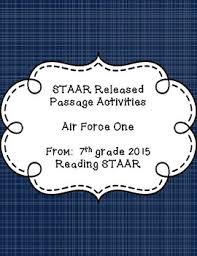 Staar Released Passage Activities Air Force One Grade 7