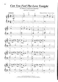 Partitura Para Piano Es La Noche Del Amor El Rey Leon Disney Las Notas De Nana La noche fantástica del amor. partitura para piano es la noche del