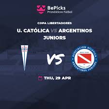 Cd universidad catolica scores 1.91 goals when playing at home and argentinos juniors scores 1 goals when playing away (on average). U Catolica Vs Argentinos Juniors Predictions Preview And Stats