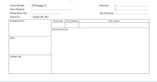 Format Kartu Soal Pilihan Ganda Pg Microsoft Office Word Belajar Mengajar
