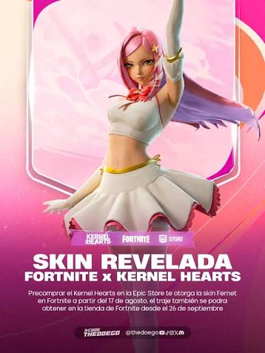 💫 FORTNITE x KERNEL HEARTS Cualquier compra anticipada o compra de Kernel  Hearts en la Epic Games Store te otorgará el atuendo Fernet en Fortnite a  partir del 17 de agosto de