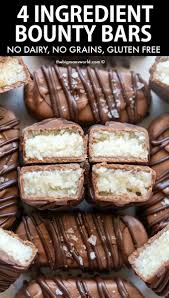 Vegan Bounty Bars Recipe Healthy Chocolate Recipes Low Calorie Desserts Healthy Dessert Recipes