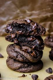 Double Chocolate Chip Cookie Recipe Greedy Eats Double Chocolate Chip Cookie Recipe Cookies Recipes Chocolate Chip Chocolate Cookie Recipes