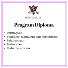 Kolej antarabangsa dunia melayu dunia islam lot s3c,tingkat 3, kompleks melaka mall, lebuh jalan hulu kelang, 68000 ampang, selangor kolej antarabangsa inovatif unit 902, tingkat 9 &. Bidang Yang Ditawarkan Di Iic Daulah Educonsult Sdn Bhd