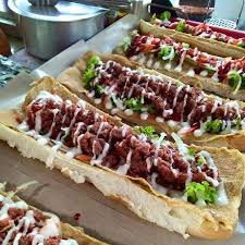Roti John Inti Menimbun Di Ady Burger Makanan Makanan Dan Minuman Masakan
