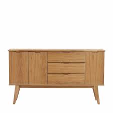 Ein schöner blickfang im zeitlosen design: 150 Cm Breites Holz Sideboard In Eiche Mit Retro Design Number