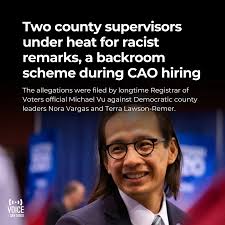 Longtime county official Michael Vu was considered a leading contender for  the county's top administrative post when it was announced in 2022 that the  former CAO planned to retire. But in a