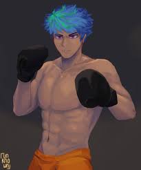 Kurumada Practicing boxing :] (also be careful, the next slides is the  shirtless versions) : r/yourturntodie