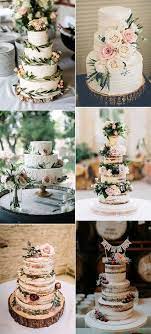 Simple Rustic Wedding Cakes With Greenery And Flowers Wedding Themes Rustic Wedding Cake Rustic Wedding Cake Options