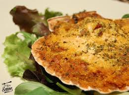 Rellena con esta mezcla las conchas de vieira. Vieiras Al Horno Receta De Sergio