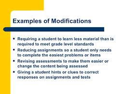 Accommodations Vs Modifications